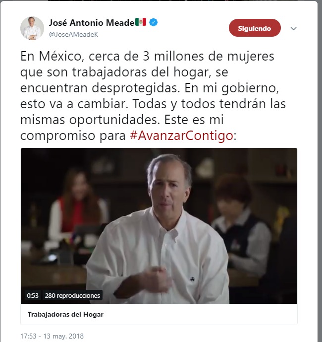 Meade anuncia seguridad social para 3 millones de empleadas domésticas
